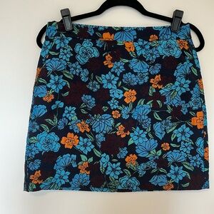 Loft Floral Mini Skirt